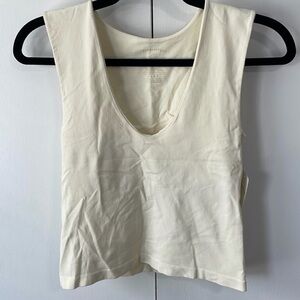Free People Intimately Cream Seamless Tank Top Size M/L